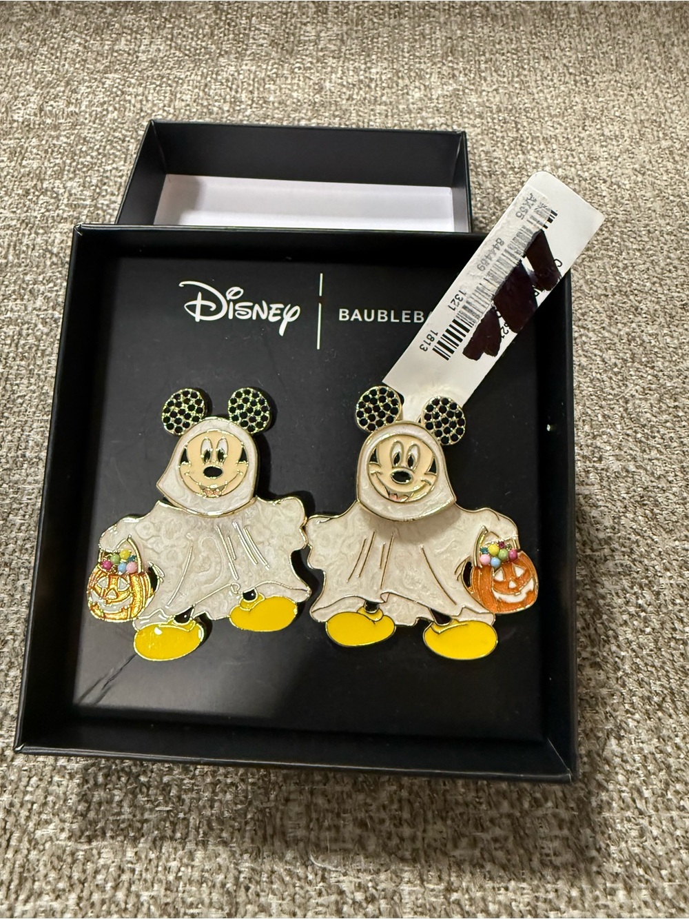 BaubleBar Disney Mickey Ghost Halloween Earrings